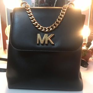 Michael Kors Black Saffiano Leather Backpack